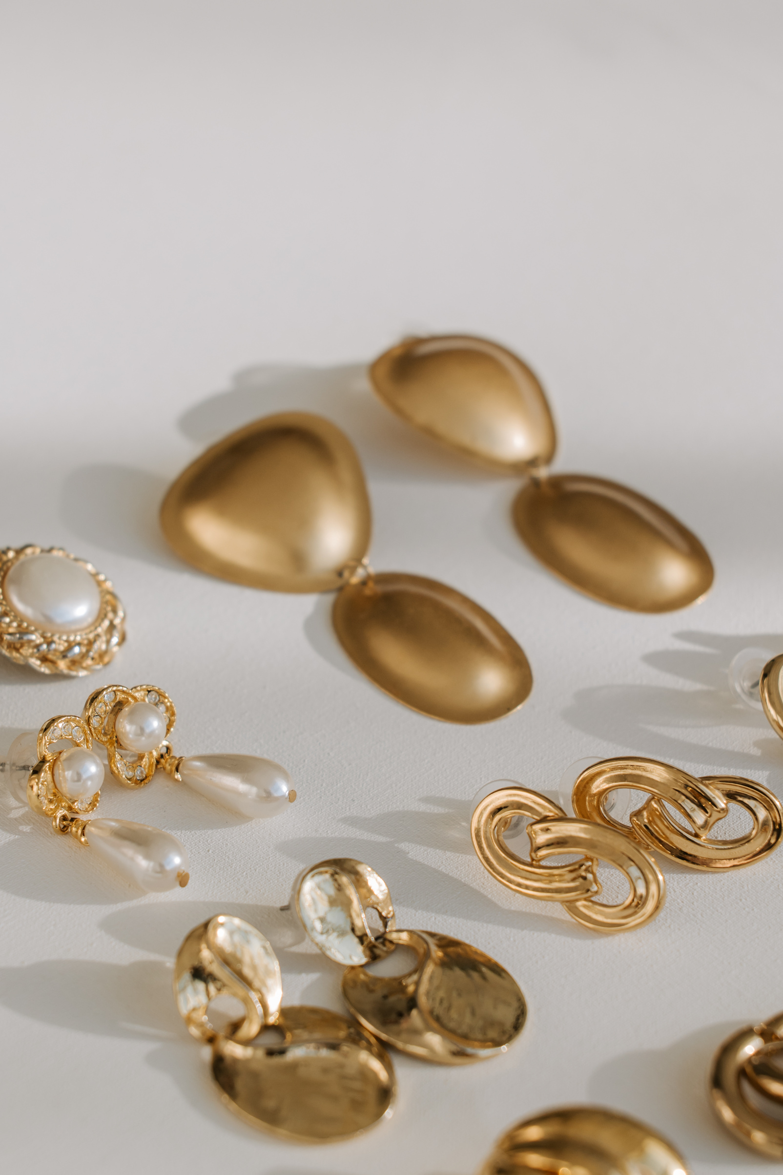 Pairs of Gold Earrings